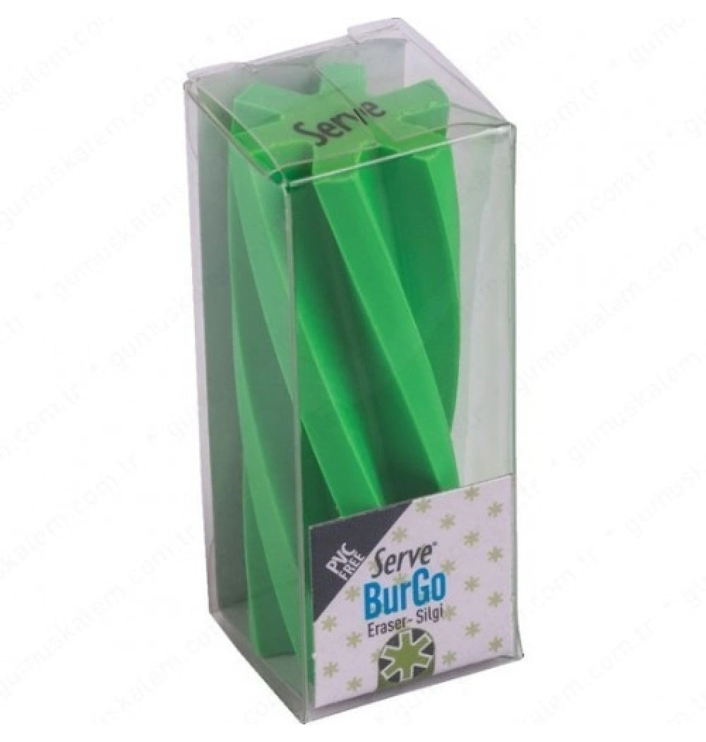 Serve Burgu Pastel Silgi Yeşil