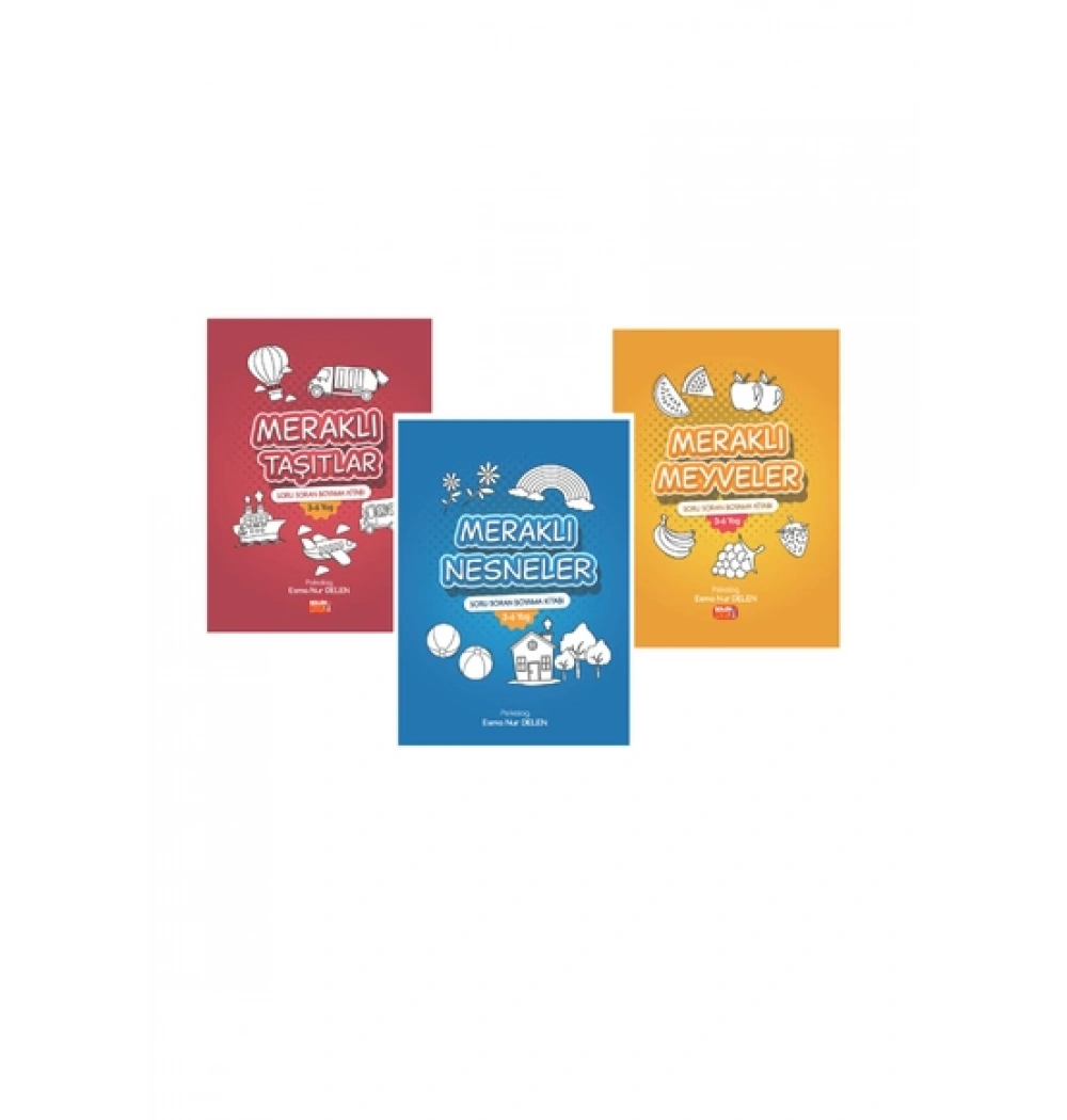 Soru Soran Boyama Kitabı 3 Lü Takım 3-6 Yaş Psikolog E.Delen Şölen Çocuk