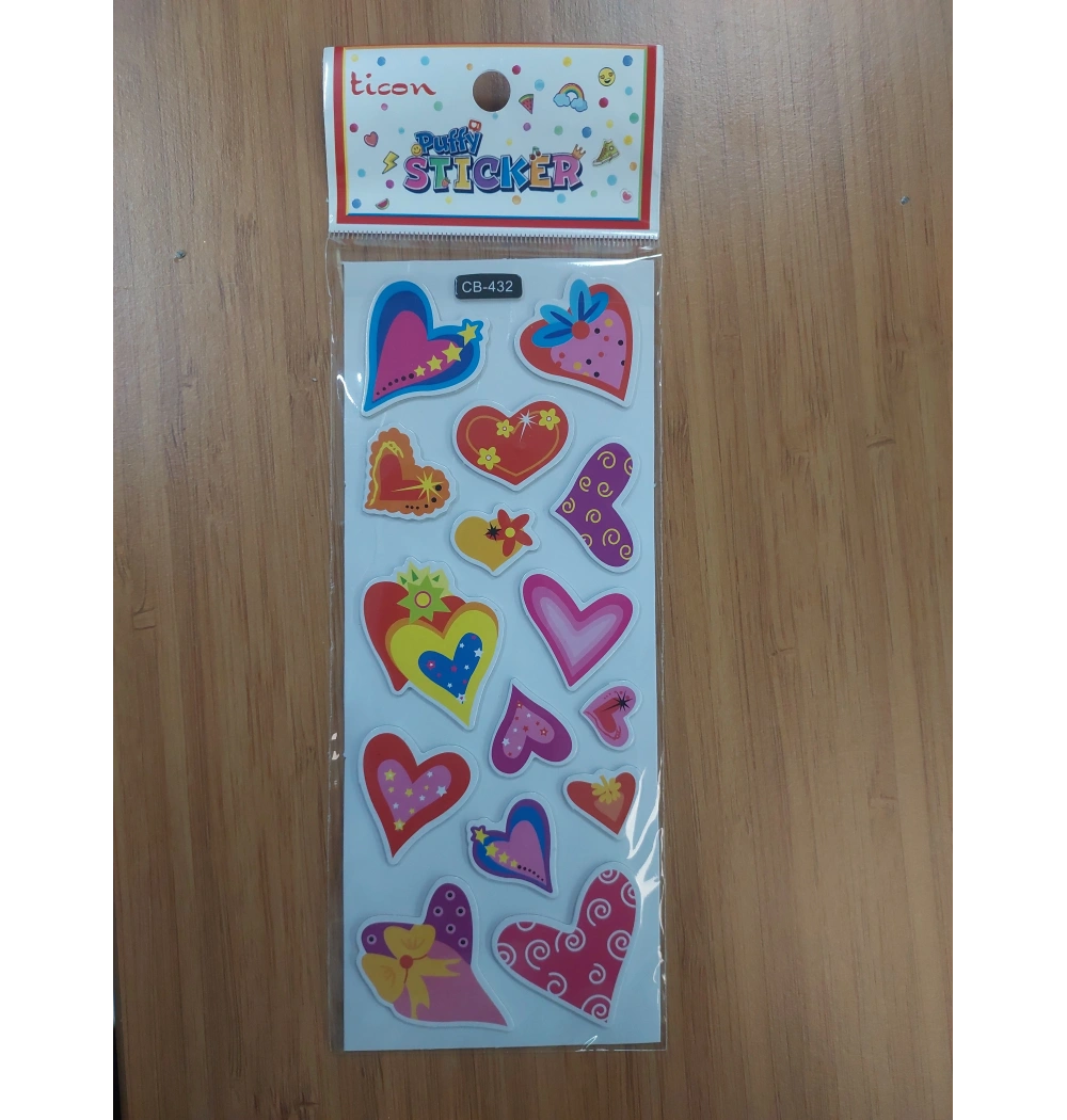 Ticon Stiker Tps-0043 Puffy Kalp 348883