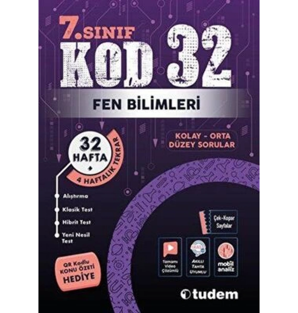 TUDEM 7.SINIF FEN BİLİMLERİ KOD 32 SORU BANKASI