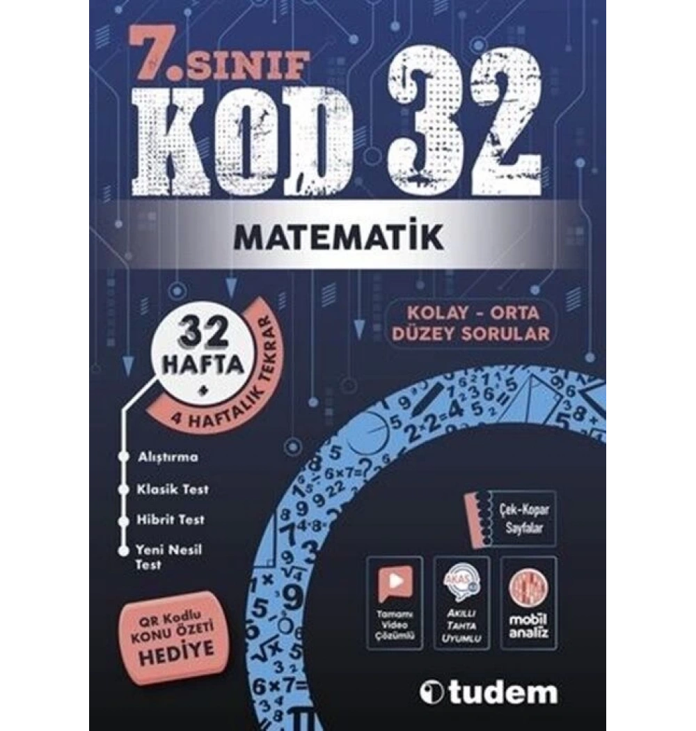 TUDEM 7.SINIF MATEMATİK KOD 32 SORU BANKASI