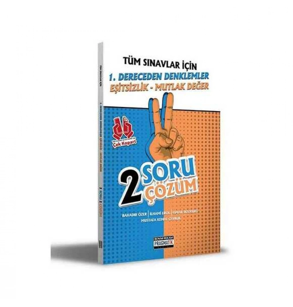 Tüm Sınavlara 1.Dereceden Denklemler 2 Soru 2 Çözüm Benim Hocam