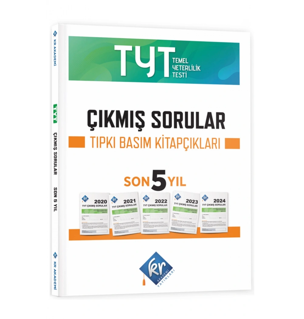 Tyt 2020-2024 Son 5 Yıl Çıkmış Sorular Tıpkı Basım Kitapçıklar Kr Akademi