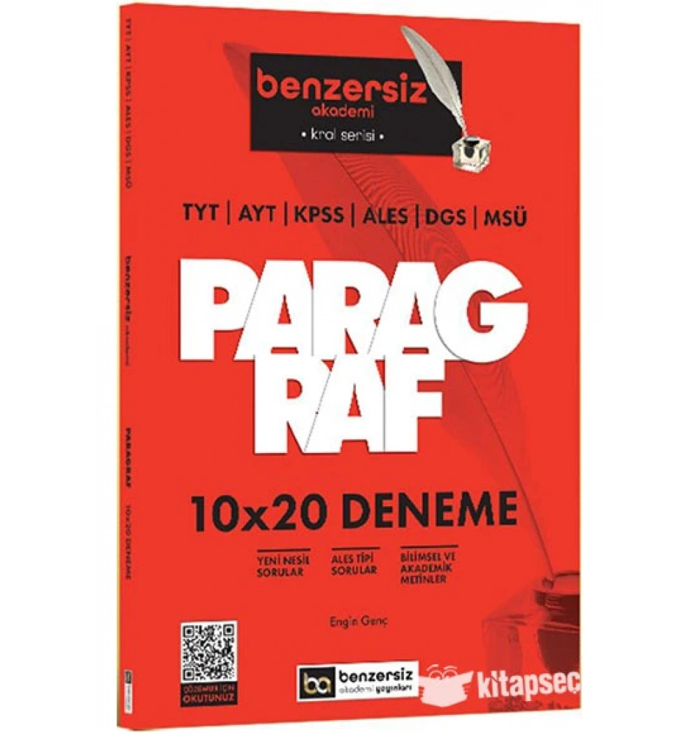 TYT AYT KPSS ALES DGS PARAGRAF 10X20 DENEME KR AKADEMİ