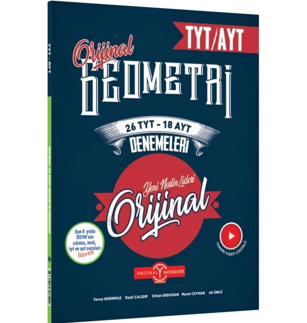 Tyt Ayt Orijinal Geometri 26 Tyt 18 Ayt Denemeleri