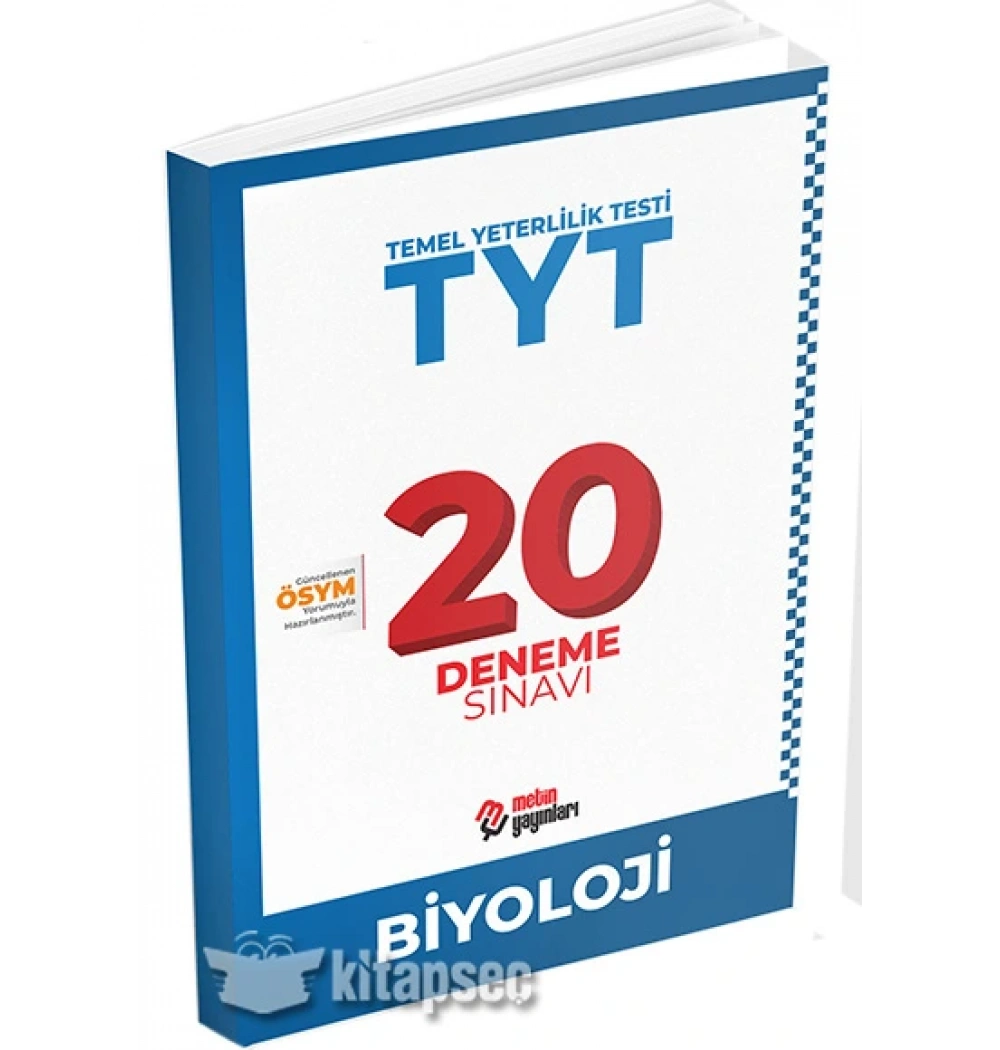 Tyt Biyoloji 20 Deneme Metin Yayın