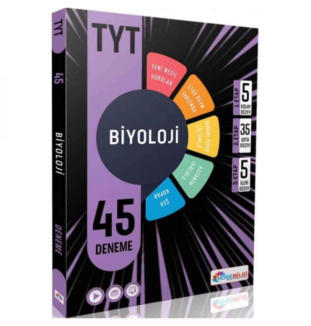 Tyt Biyoloji 45 Deneme Köşebilgi
