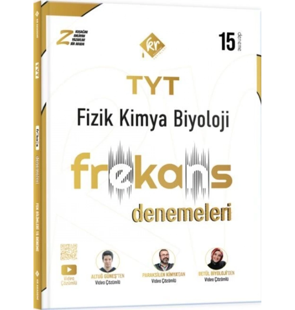 Tyt Fizik Kimya Biyoloji 15 Li Frekans Denemeleri Kr Akademi