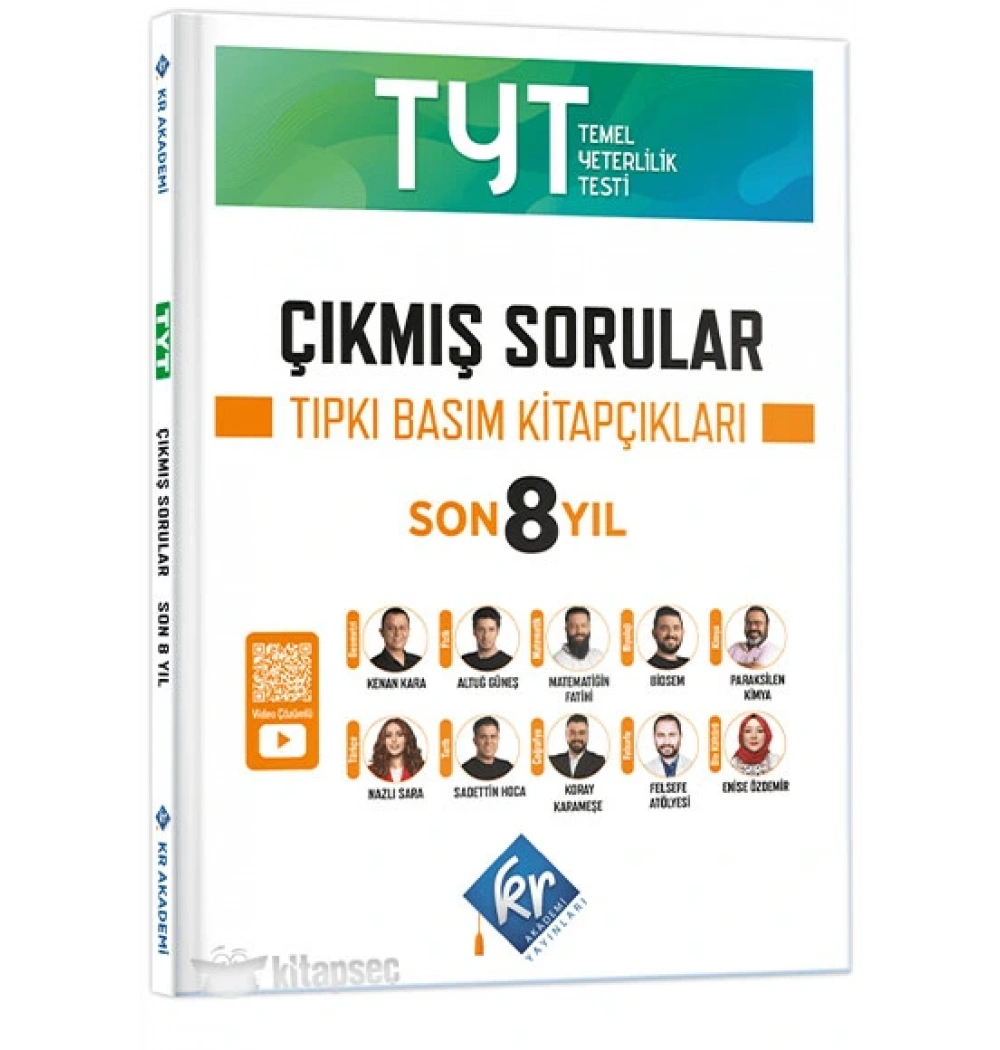 Tyt Son 8 Yıl Tıpkı Basım Çıkmış Sorular Kr Akademi