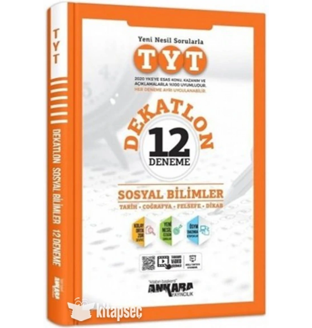 Tyt Sosyal Bi̇Li̇Mler Dekatlon 12 Deneme Ankara Yayın