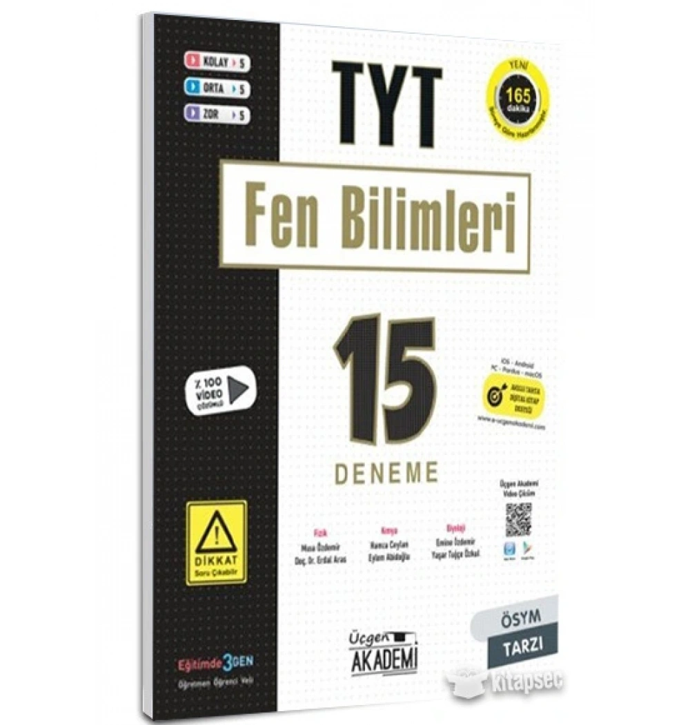 Üçgen Tyt Fen Bilimleri 15 Deneme