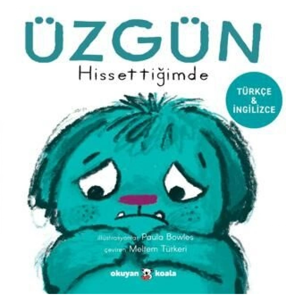 Üzgün Hissettiğimde Türkçe İngilizce Okuyan koala