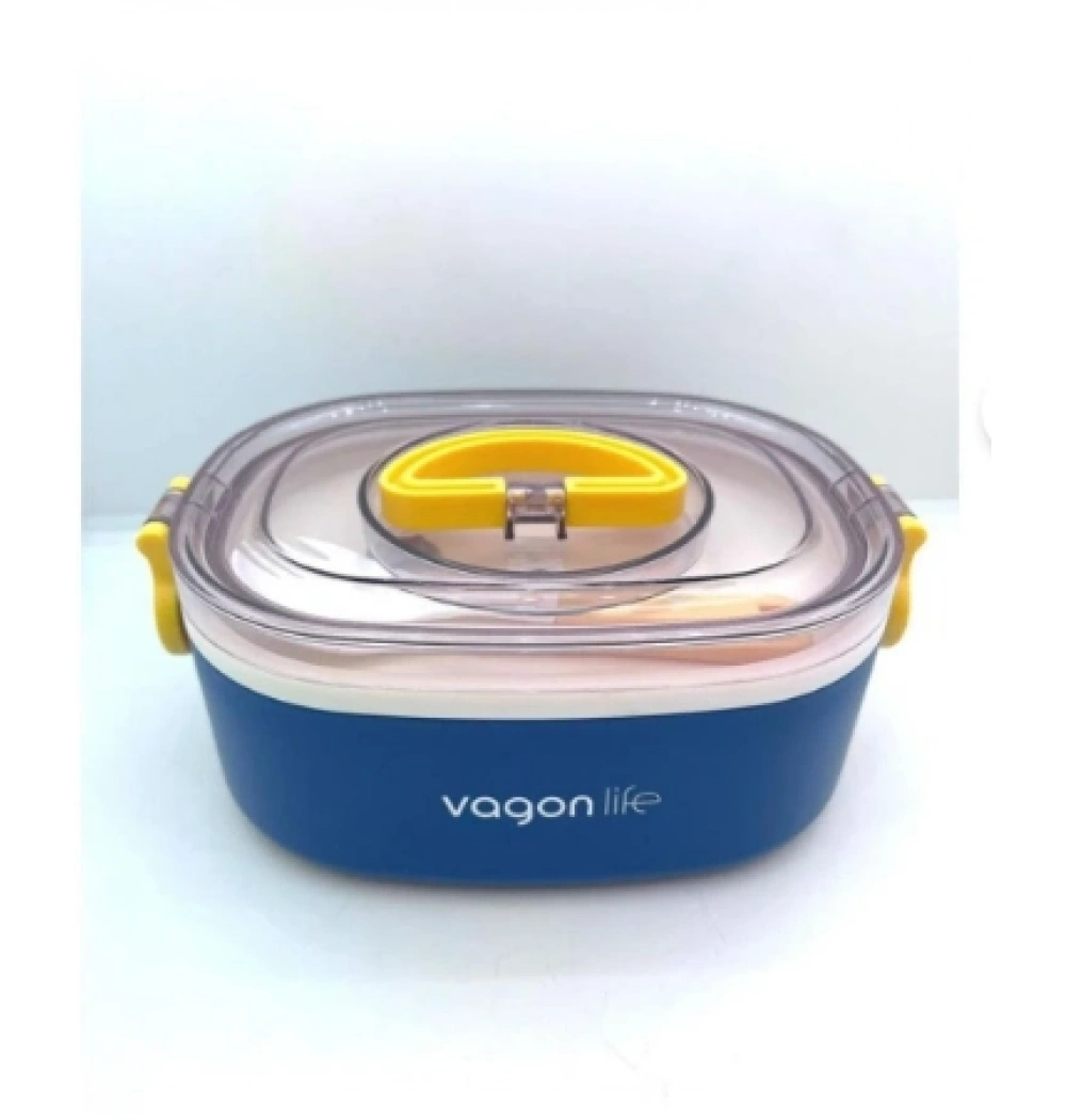 Vagon Life 540 ml İki Katlı Paslanmaz Çelik Beslenme Kutusu Vgn-6750 Mavi