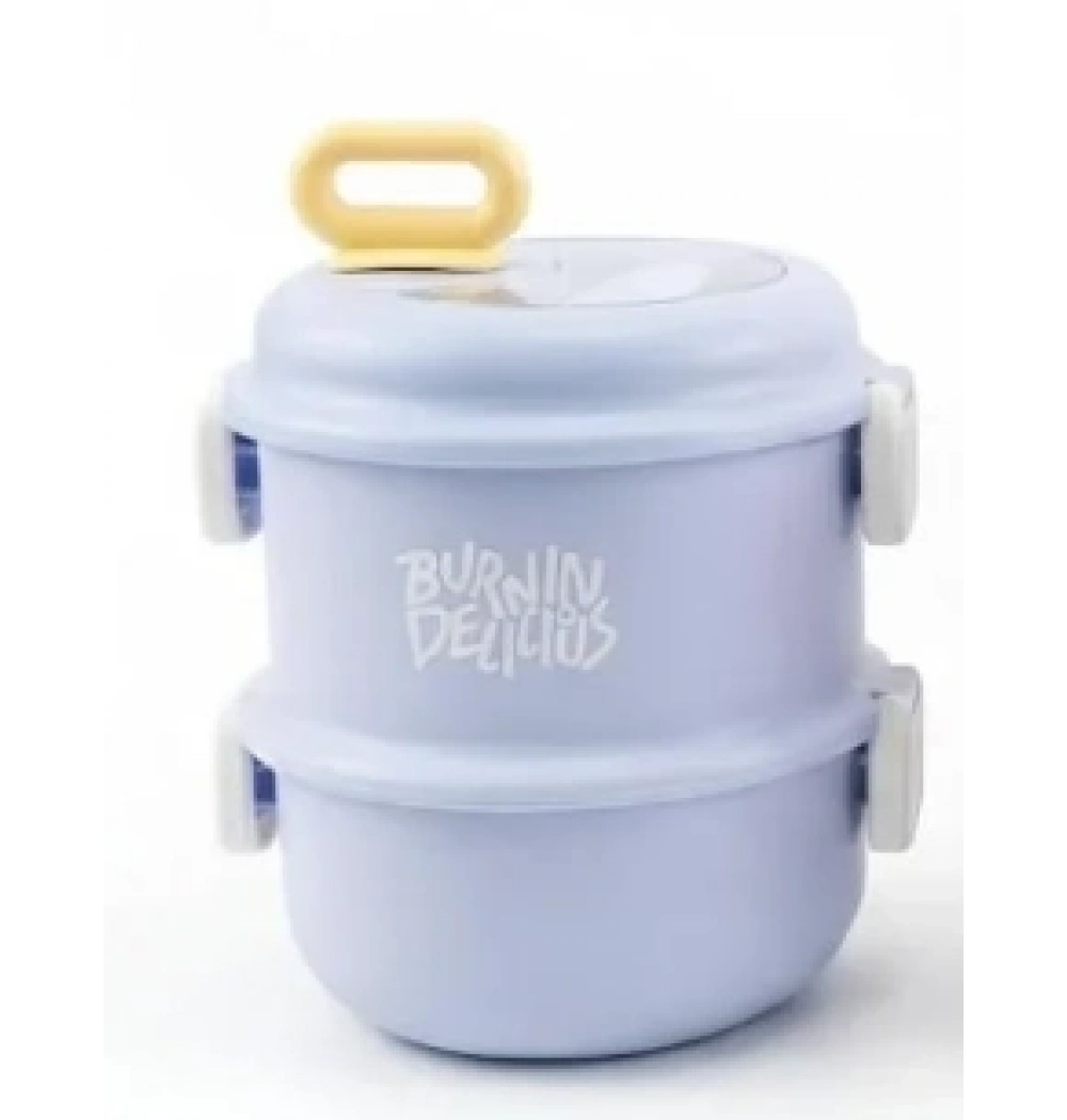 Vagon Life 860 ml İki Katlı Beslenme Kutusu Vgn-12168 Mavi