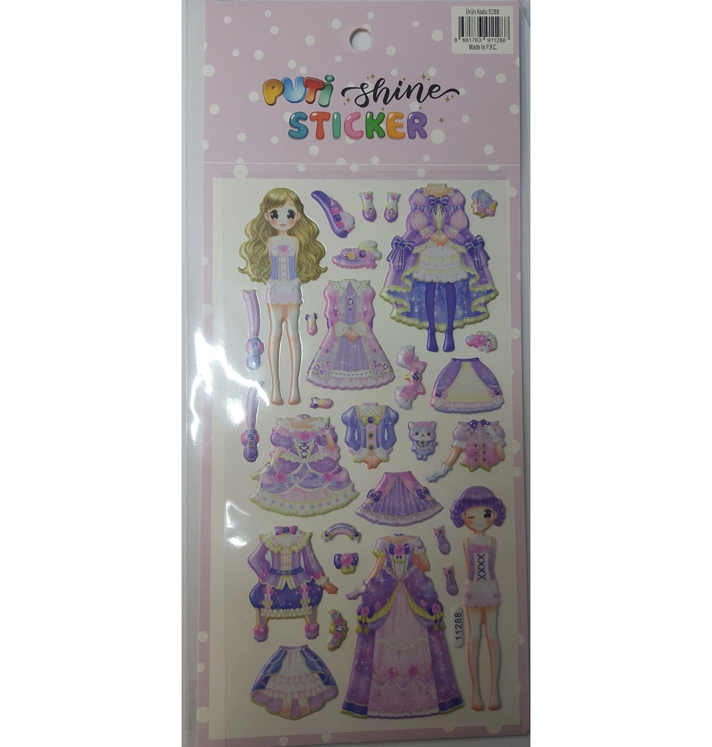 VİVA PUTİ SHINE STİCKER GİYDİRME ETİKETLERİ 11288