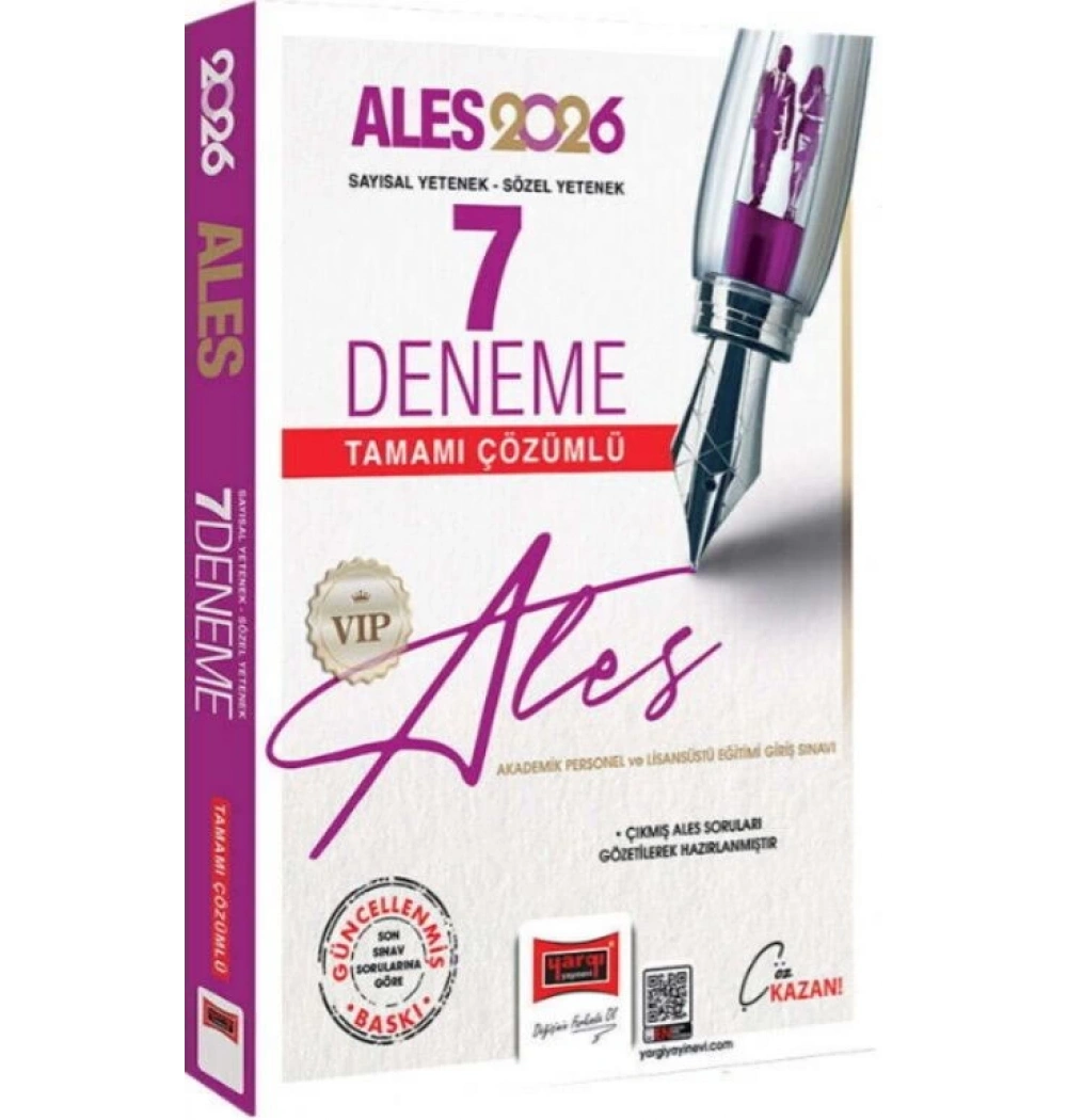 Yargı 2026 Ales 7 Çözümlü Deneme Sayısal sözel