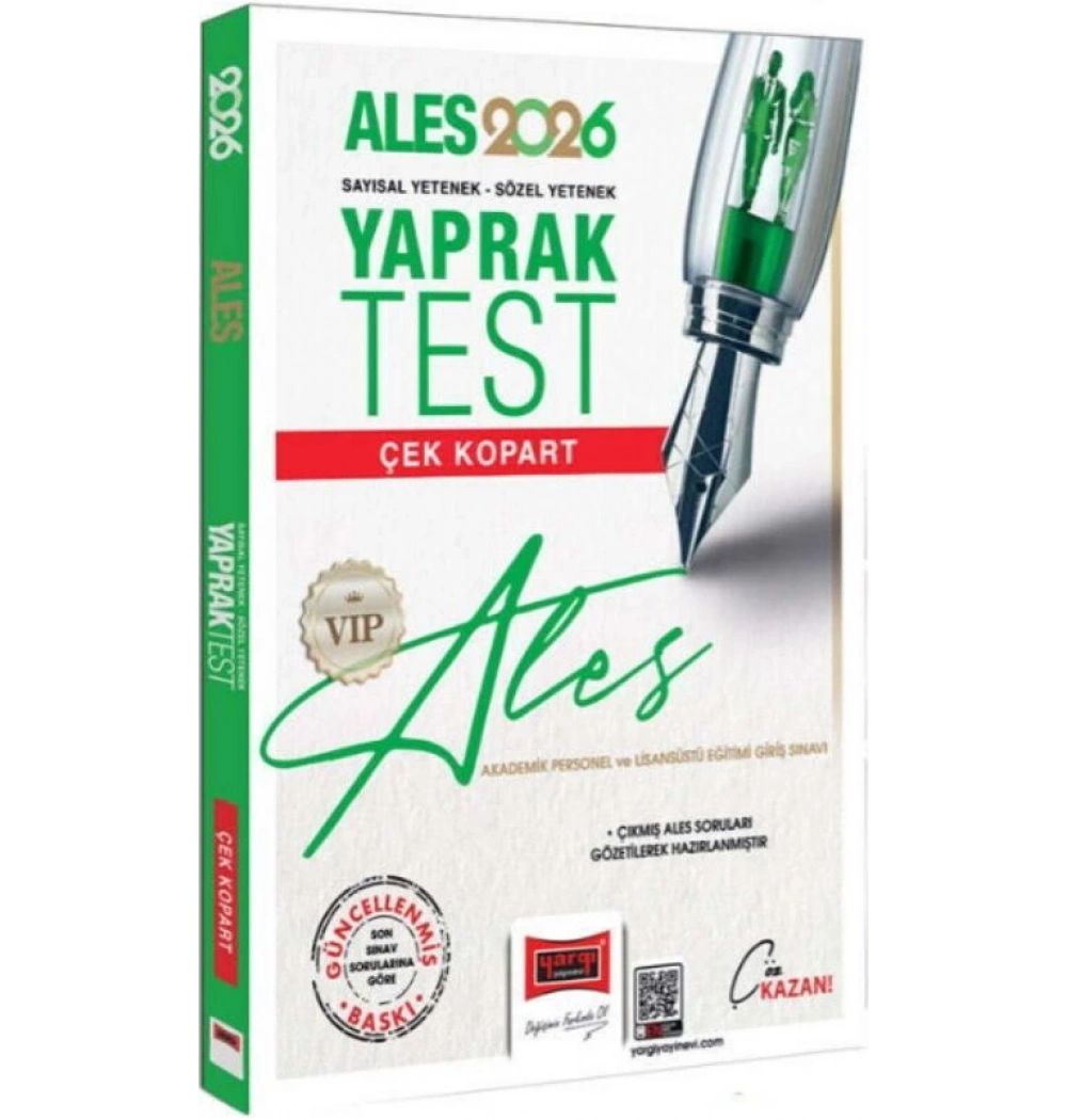 Yargı 2026 Ales Sayısal Sözel Yaprak Test