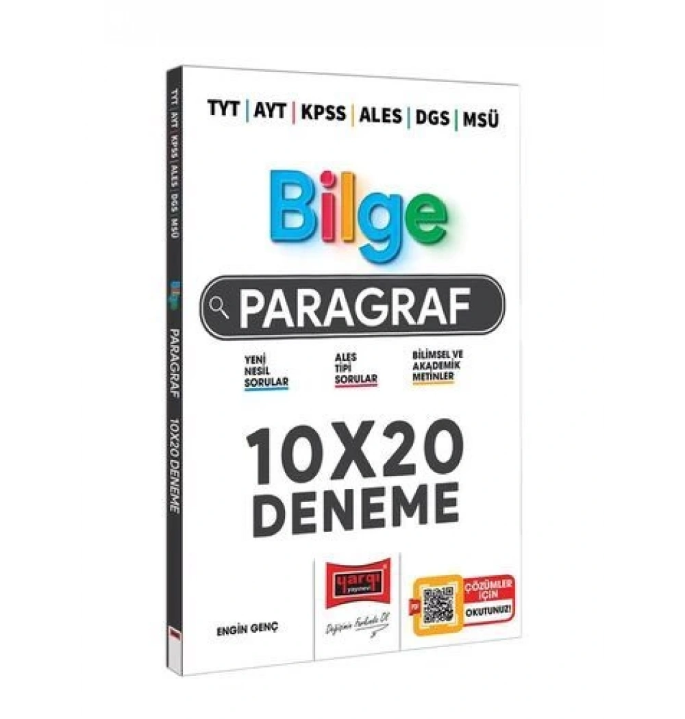 Yargı Tüm Sınavlar Paragraf 10X20 Deneme