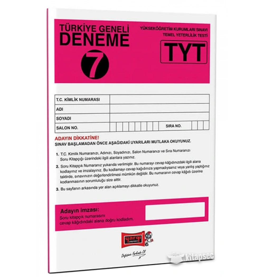 Yargı Tyt Türkiye Geneli Deneme-7