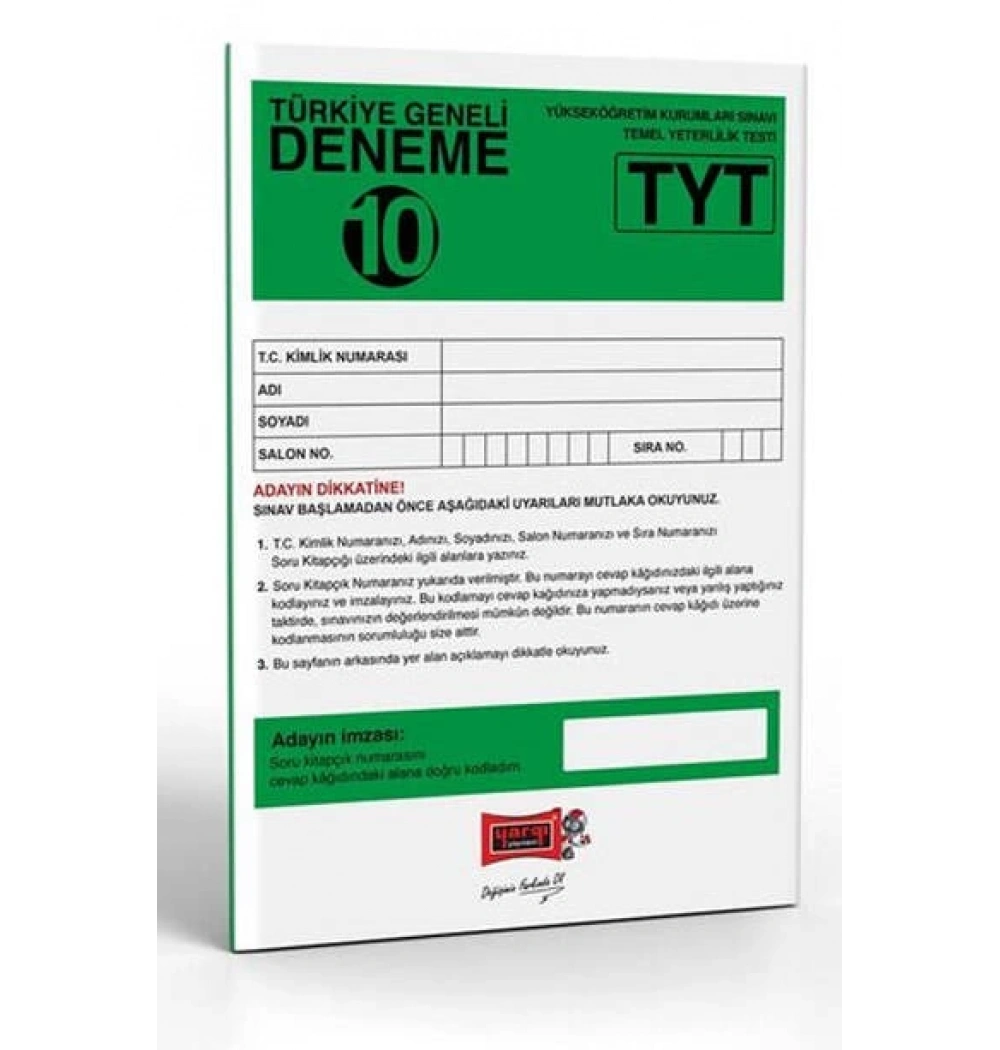 Yargı Tyt Türkiye Geneli Deneme Sınavı-10