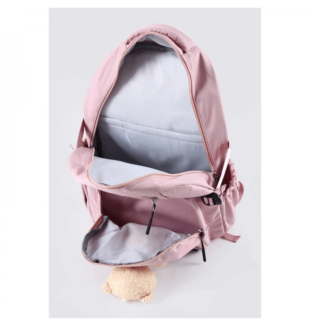 Young Pembe Sırt Çantası 51694 Öz Kara
