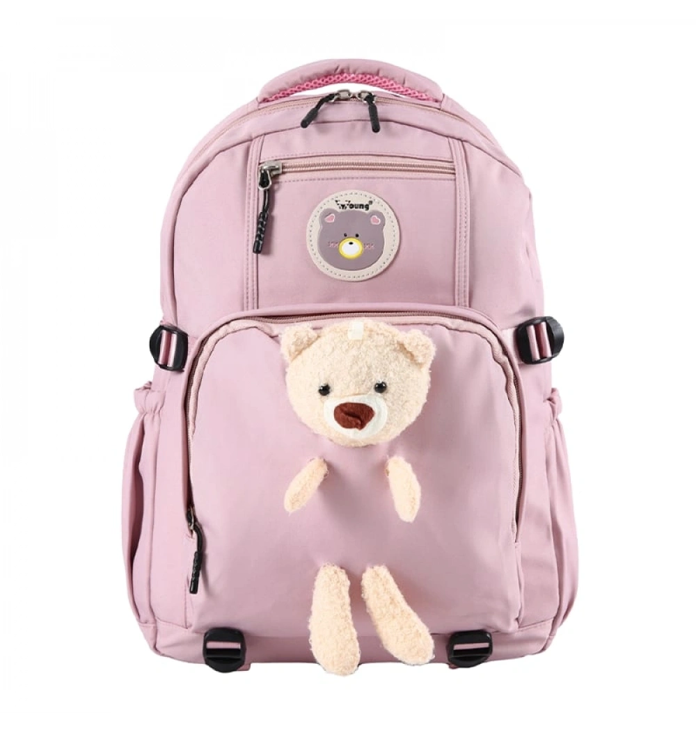 Young Pembe Sırt Çantası 51694 Öz Kara