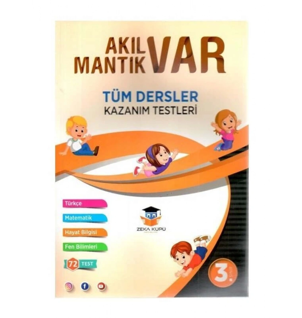 Zekaküpü 3.Sınıf Tüm Dersler Akıl Var Mantık Var Kazanım Testleri