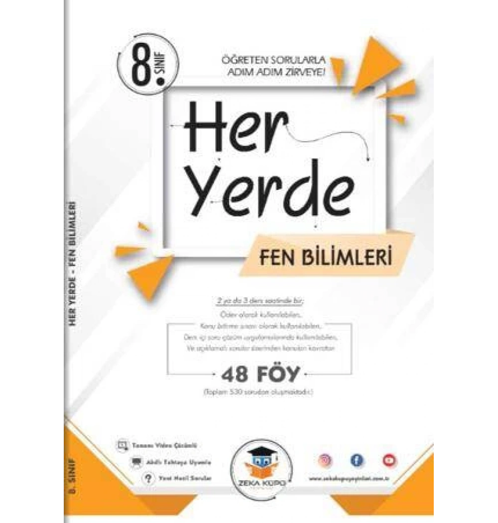 Zekaküpü 8.Sınıf Heryerde İnkilap Tarihi 40 Föy Öğreten Sorularla Adım Adım Zirveye