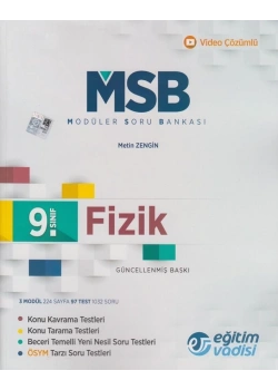 *Kampanya* 9.Sınıf Fizik Modüler Soru Bankası Eğitim Vadisi
