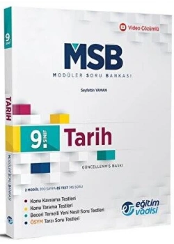 *Kampanya* 9.Sınıf Tarih Modüler Soru Bankası Eğitim Vadisi