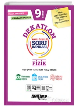 *Kampanya* Ankara 9.Sınıf Fi̇Zi̇K Dekatlon Konu Özetli̇ Soru Bankasi