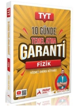 *KAMPANYA*TYT 10 GÜNDE TEMEL ATMA GARANTİ FİZİK VİDEO DERS KİTABI PARAF YAYIN