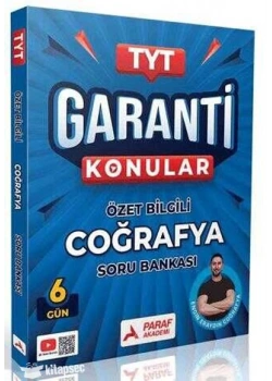 *KAMPANYA*TYT GARANTİ KONULAR ÖZET BİLGİLİ COĞRAFYA SORU BANKASI