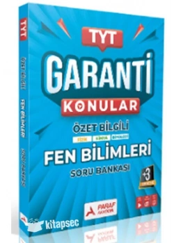 *KAMPANYA*TYT GARANTİ KONULAR ÖZET BİLGİLİ FEN BİLİMLERİ SORU BANKASI PARAF YAYIN