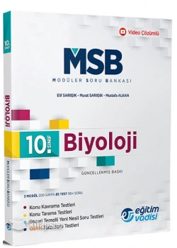 10.Sınıf Biyoloji Modüler Soru Bankası Eğitim Vadisi