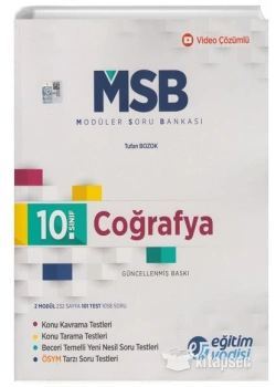 10.Sınıf Coğrafya Modüler Soru Bankası Eğitim Vadisi
