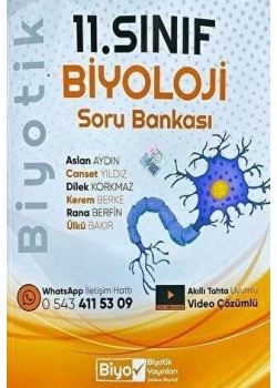 11.Sınıf Biyoloji Soru Bankası Biyotik Yayın