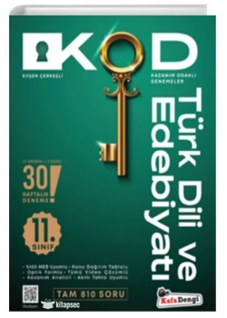 11.Sınıf Kod Türk Dili Edebiyatı 30 Haftalık Deneme Kafadengi