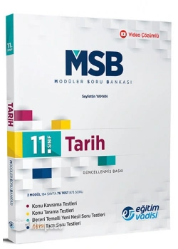 11.Sınıf Tarih Modüler Soru Bankası Eğitim Vadisi