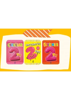 2 Yaş Çizgiler kavramlar Matematik 3 Kitap Set Ren Çocuk
