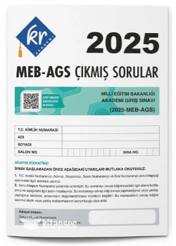 2025 MEG-AGS ÇIKMIŞ SORULAR TIPKI BASIM KR AKADEMİ