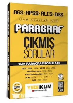 2026 AGS KPSS ALES DGS TÜM ADAYLAR PARAGRAF ÇIKMIŞ SORULAR YEDİİKLİM