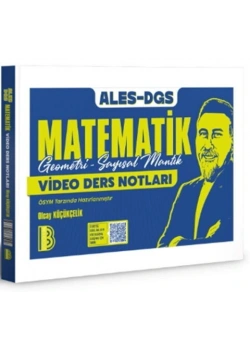 2026 Ales Dgs Matematik Geometri Sayısal Mantık Video Ders Notları Benim Hocam