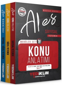 2026 Ales Sayısal Sözel 2 Cilt Modüler Set Master Seri Yediiklim
