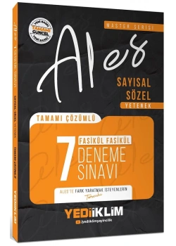 2026 Ales Sayısal Sözel 7 çözümlü Deneme Yediiklim