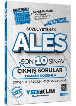 2026 Ales Sözel Son 10 Yıl Çıkmış Sorular Yediiklim