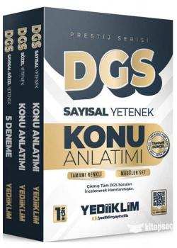 2026 Dgs Tam Renkli Konu Anlatımlı Set Yediiklim