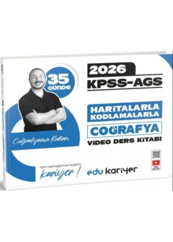 2026 KPSS-AGS HARİTALARLA KODLAMALARLA TARİH VİDEO DERS KİTABI EDU KARİYER