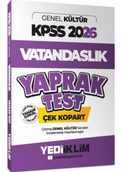 2026 Kpss Gk Vatandaşlık Yaprak Test Yediiklim