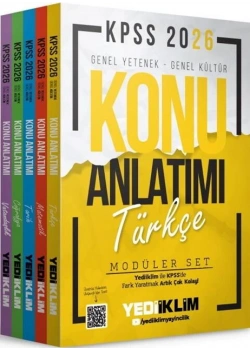 2026 Kpss Gy Gk Konu Anlatımlı Modüler Set 5 Kitap Yediiklim Yayın